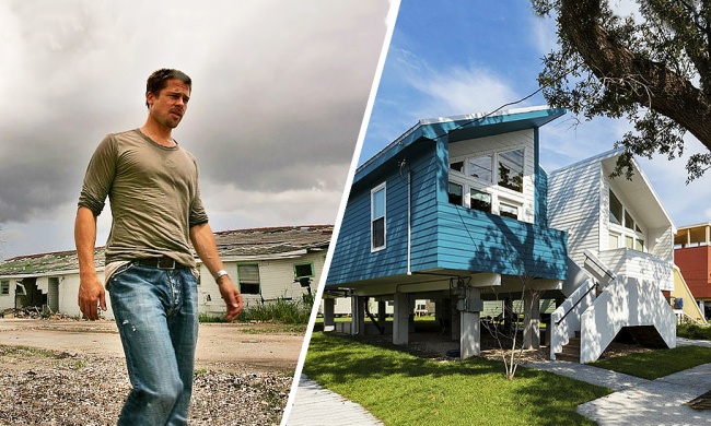 Брэд Питт занялся «зеленым» строительством для жертв урагана Катрина